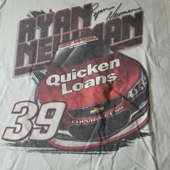 Ryan Newman  Chase‎ Authentics #39 Quicken Loans Sz XL Double Sided Graphic Tee - Picture 2 of 7